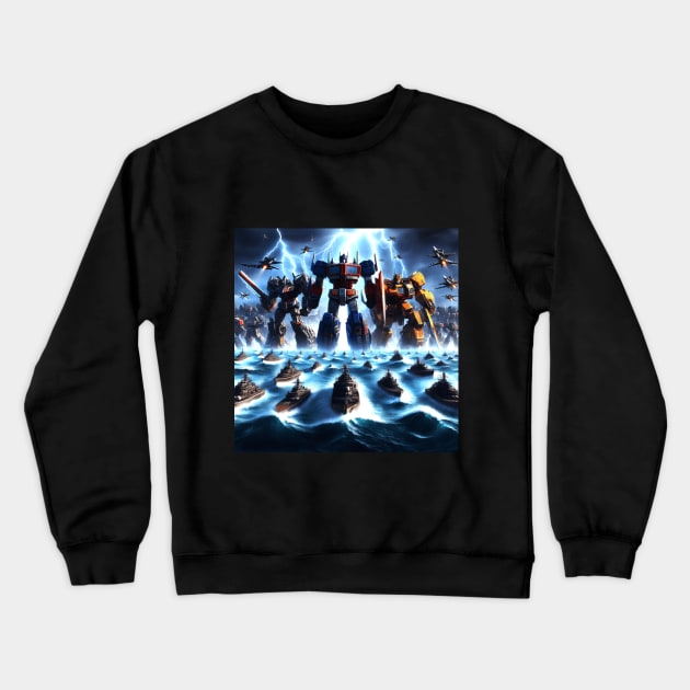 Transformers Knight #4 Crewneck Sweatshirt by meowyaya